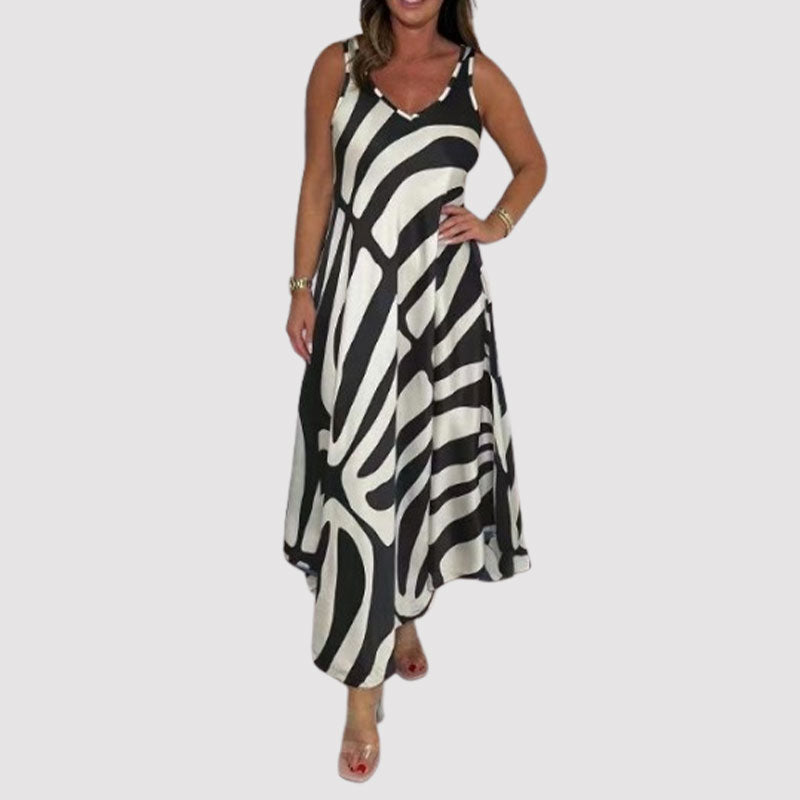 💞Zijden Bedrukte Jurk