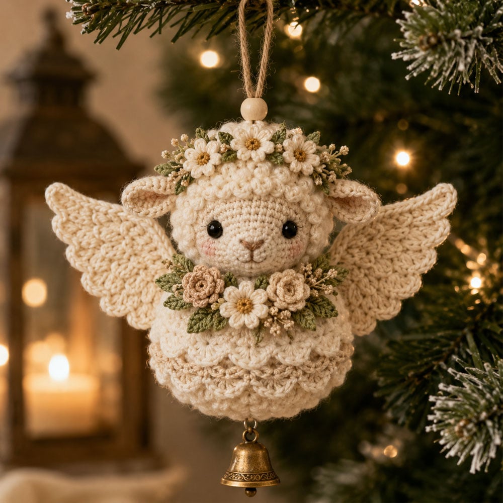 🔥Laatste dag: 50% KORTING 🪽 DIY-set voor een gehaakt ‘Animal Angel’-kerstornament