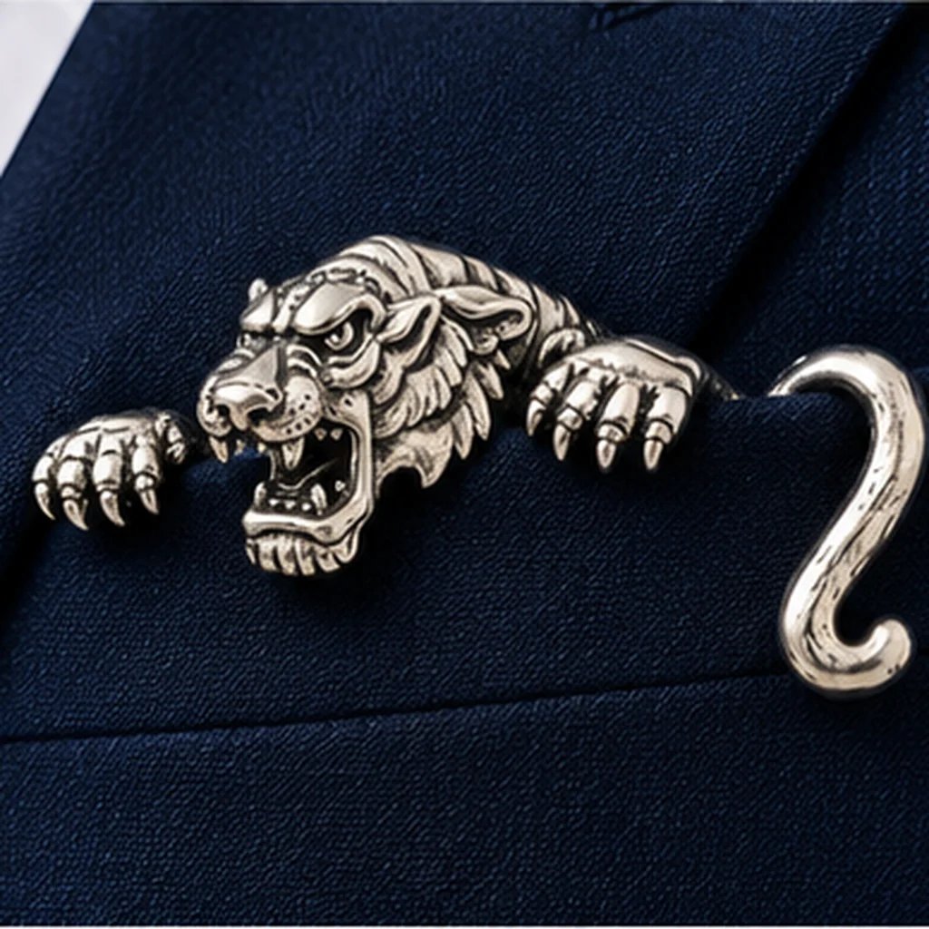 ✨ Luxe, gedetailleerd vormgegeven dierenbroche – Een opvallend sieraad van topkwaliteit voor pakken en blazers