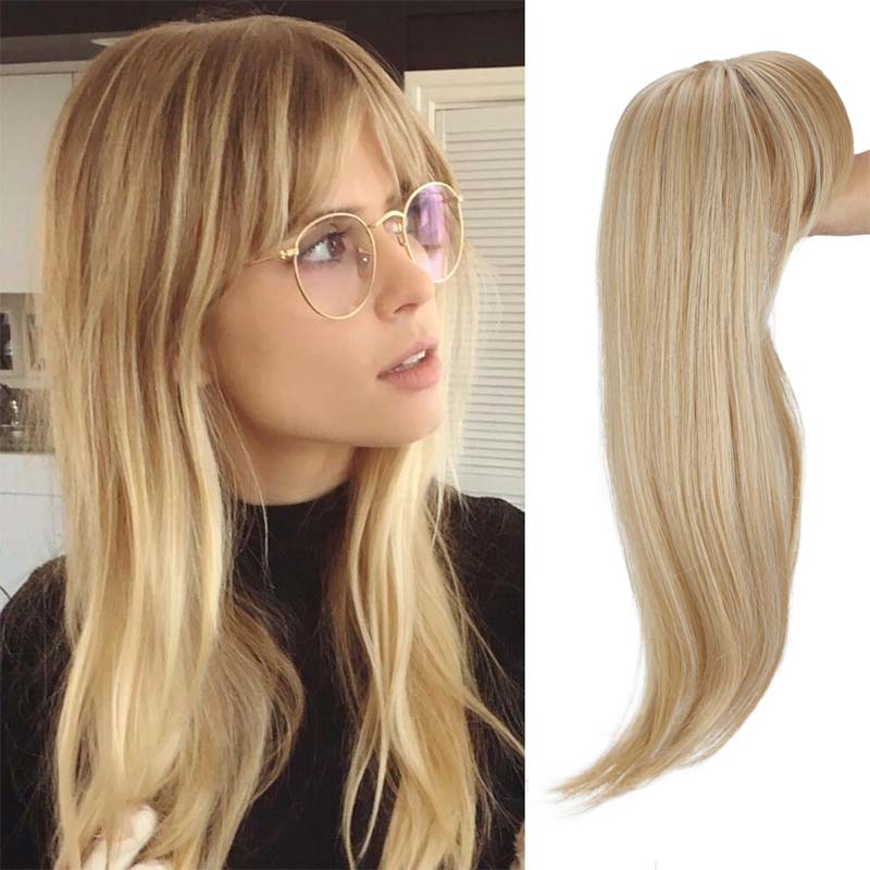 Golvend haarstuk | Ultradunne haarbasis | Licht haarstuk | Natuurlijk Remy haarstuk | Frisse look in seconden