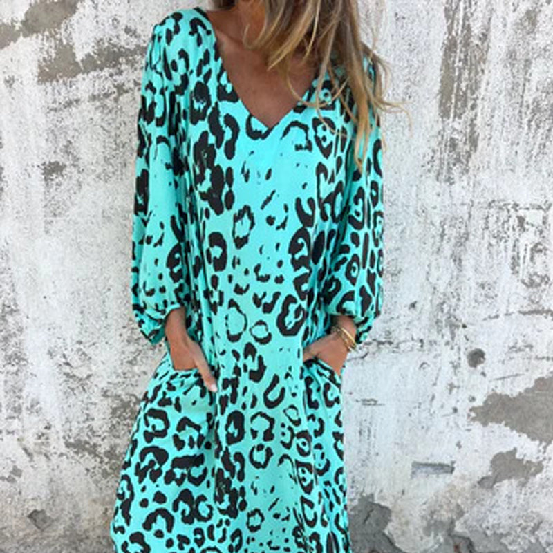 🥰Beperkte tijd aanbieding 48% KORTING🎁Luipaardprint jurk