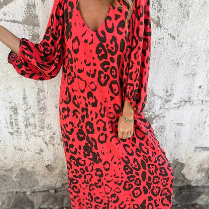 🥰Beperkte tijd aanbieding 48% KORTING🎁Luipaardprint jurk