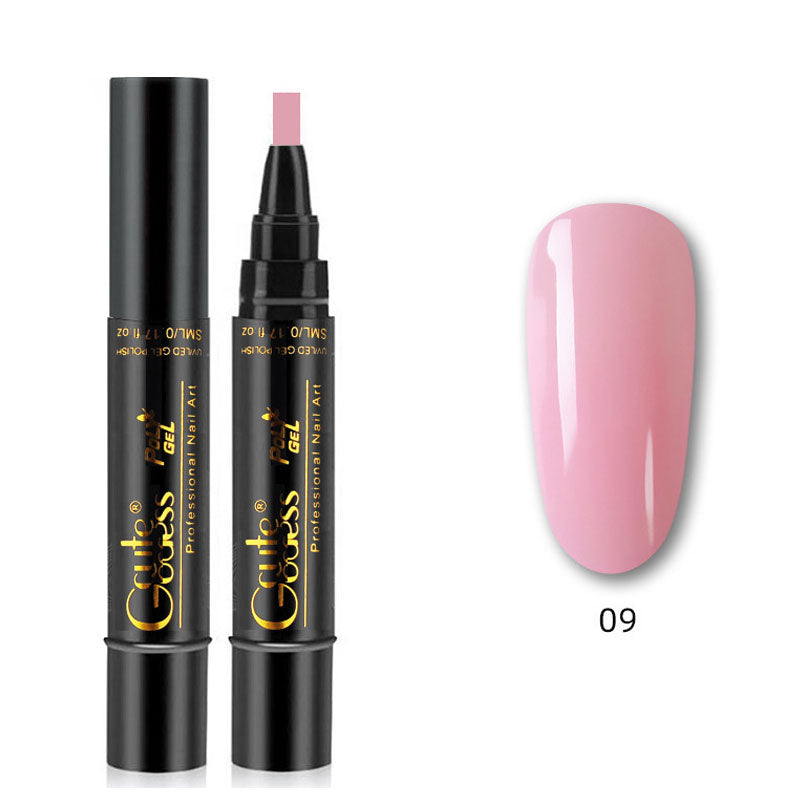 Eén-stapslijm drie-in-één nagellak gelpen