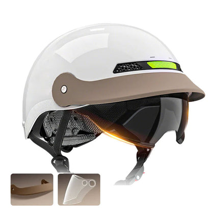 🛡️Ademende, lichtgewicht, botsbestendige motorhelm