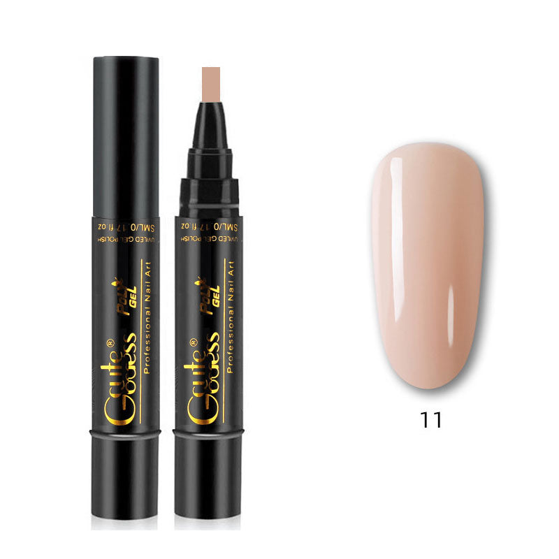 Eén-stapslijm drie-in-één nagellak gelpen