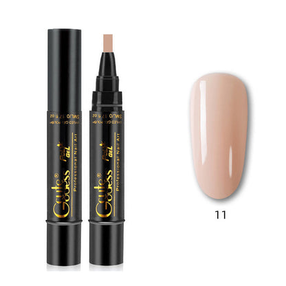 Eén-stapslijm drie-in-één nagellak gelpen