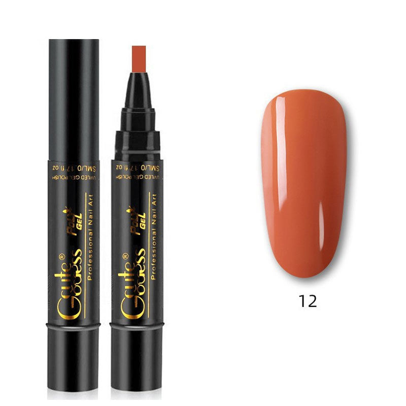 Eén-stapslijm drie-in-één nagellak gelpen