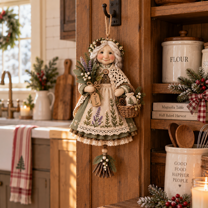🍀👵 Handgemaakte ‘Good Luck Granny’ — Charmante hanger voor geluk en voorspoed