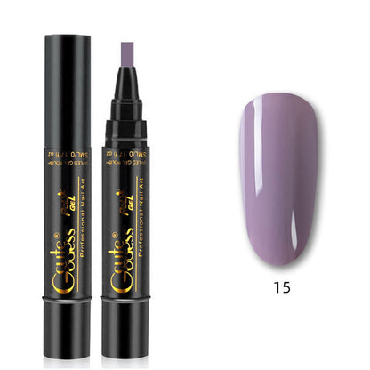 Eén-stapslijm drie-in-één nagellak gelpen