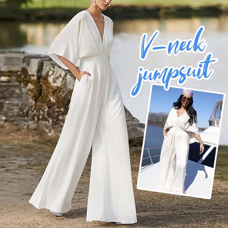 🥰Tijdelijke aanbieding 45% KORTING🎁V-Hals Jumpsuit
