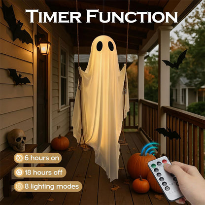 De hangende schommelende geest