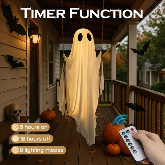 De hangende schommelende geest