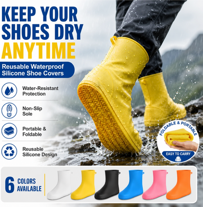 👟💧 Slijtvaste regenhoezen — waterdicht, slipvast en opvouwbaar voor avonturen in de buitenlucht