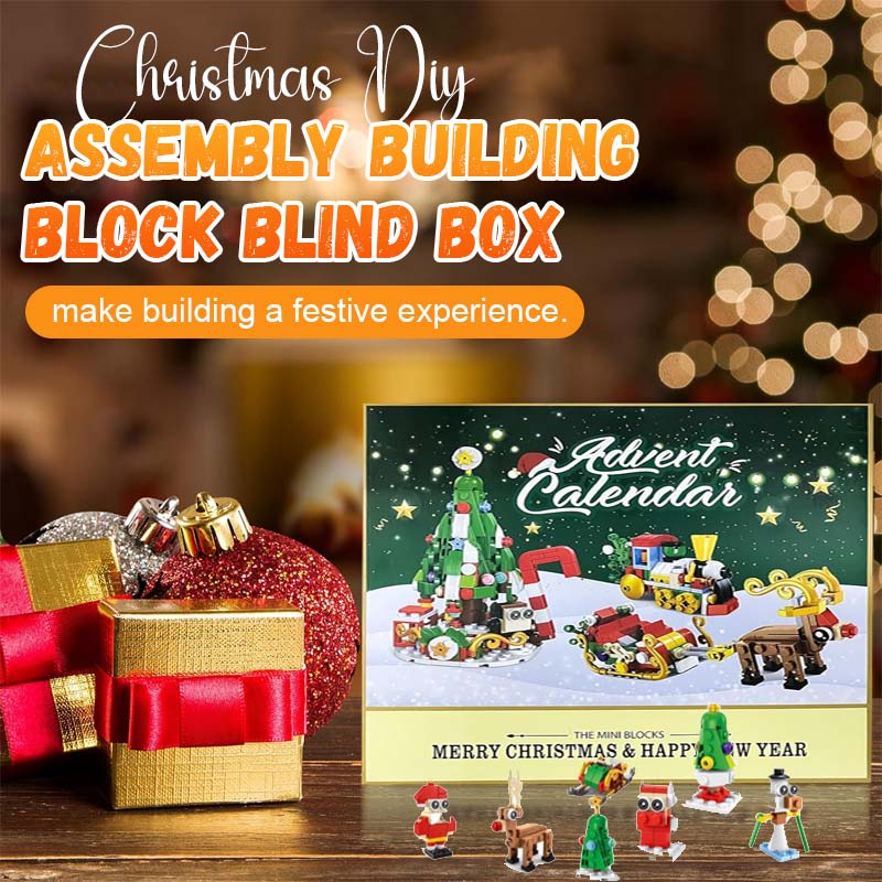 Kerst DIY-bouwstenen blinde doos