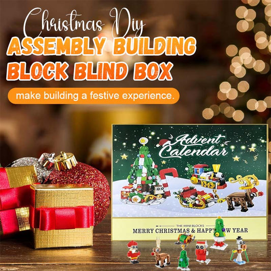 Kerst DIY-bouwstenen blinde doos