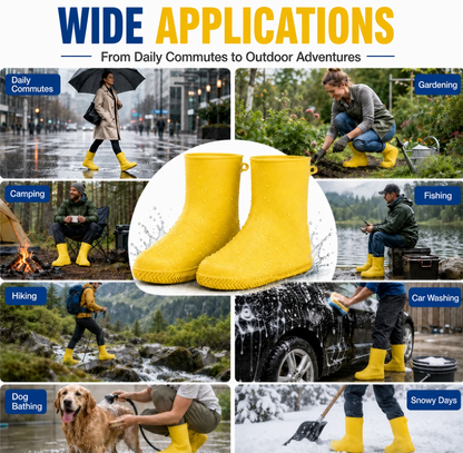 👟💧 Slijtvaste regenhoezen — waterdicht, slipvast en opvouwbaar voor avonturen in de buitenlucht