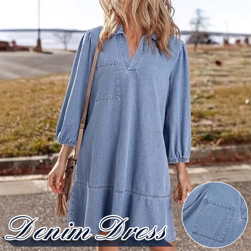 🌟Tijdelijke aanbieding 49% KORTING🎁Spijkerjurk