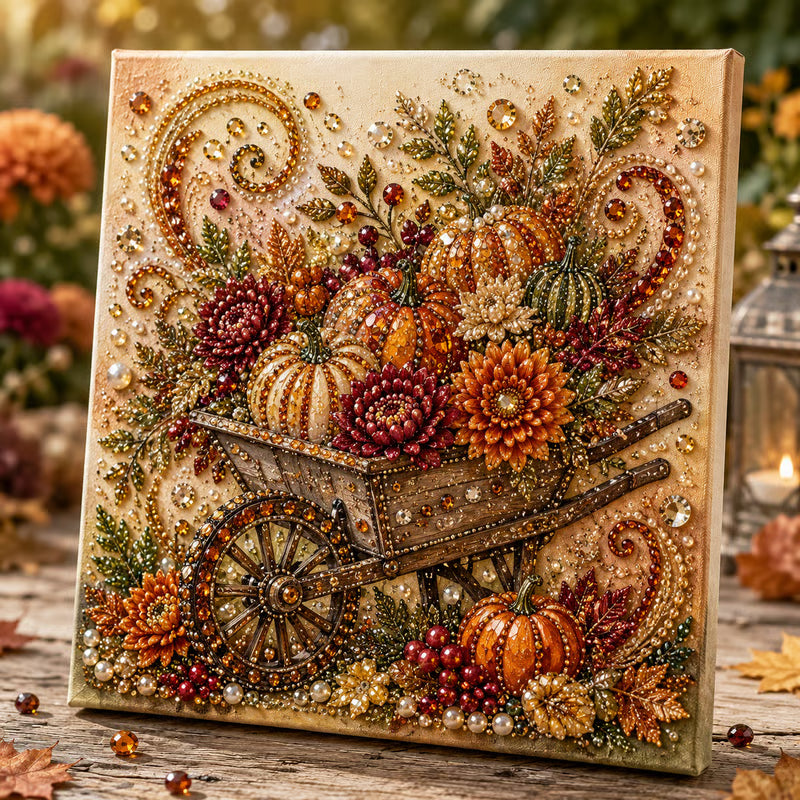 🍂💎 Herfstparelschilderpakket – Ontspannend doe-het-zelfproject om sprankelende herfstkunstwerken te maken 🖌️