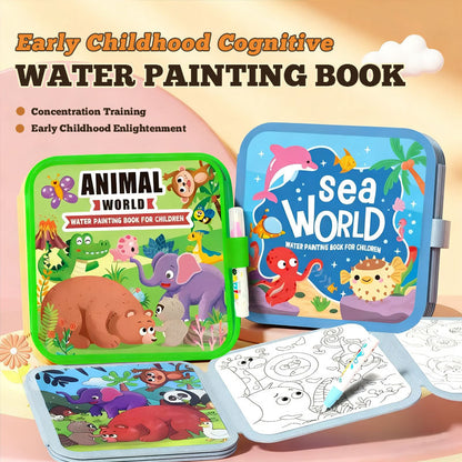 🌈 Watertekenboek voor kinderen: rustig boek 🌈