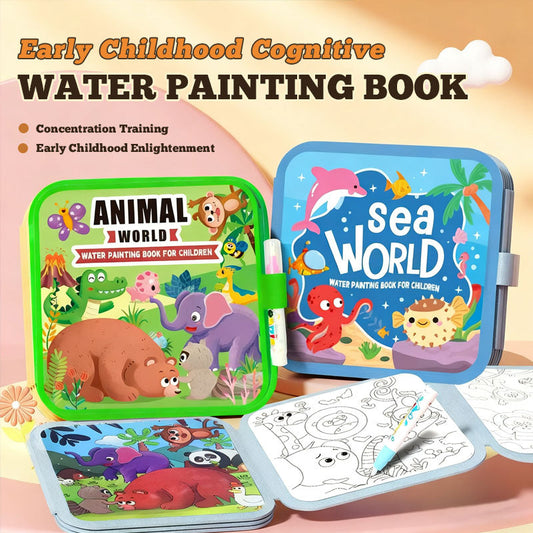 🌈 Watertekenboek voor kinderen: rustig boek 🌈