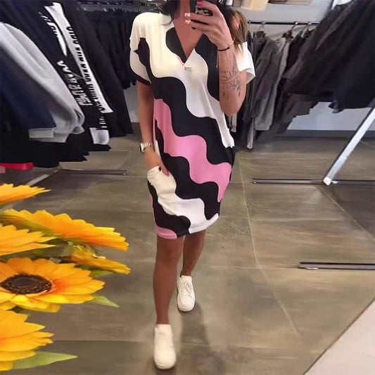 ⭐Tijdelijke aanbieding 45% KORTING🎁V-hals taille jurk