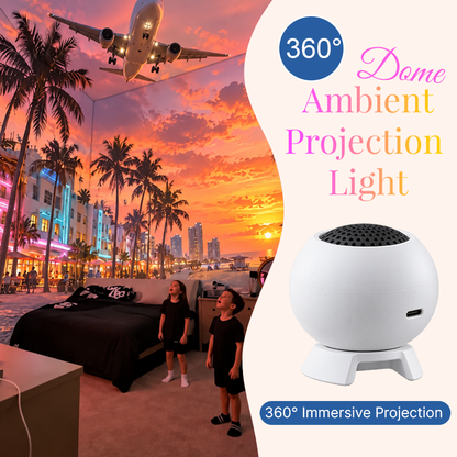 360° koepelvormige sfeerverlichting met projectie
