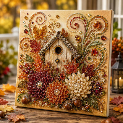 🍂💎 Herfstparelschilderpakket – Ontspannend doe-het-zelfproject om sprankelende herfstkunstwerken te maken 🖌️