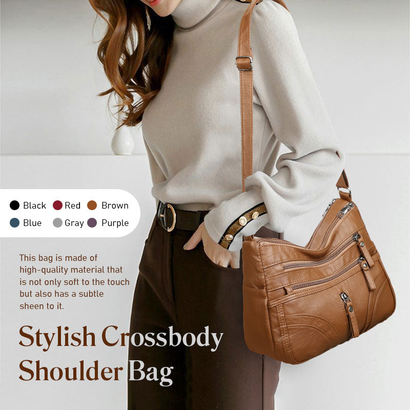 👜✨ Stijlvolle Crossbody Schoudertas met Grote Capaciteit