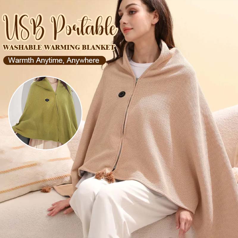 Draagbare, wasbare USB-warmtedeken