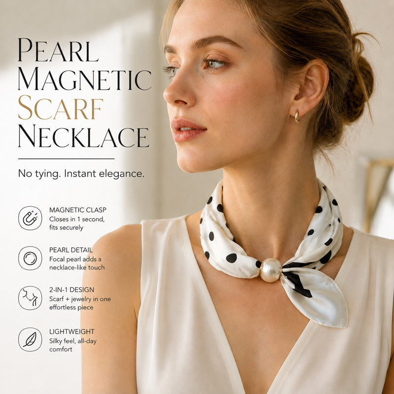 🤍 Ketting met parelsnoer en magneetsluiting – Magneetsluiting, in een paar seconden klaar! ✨📦