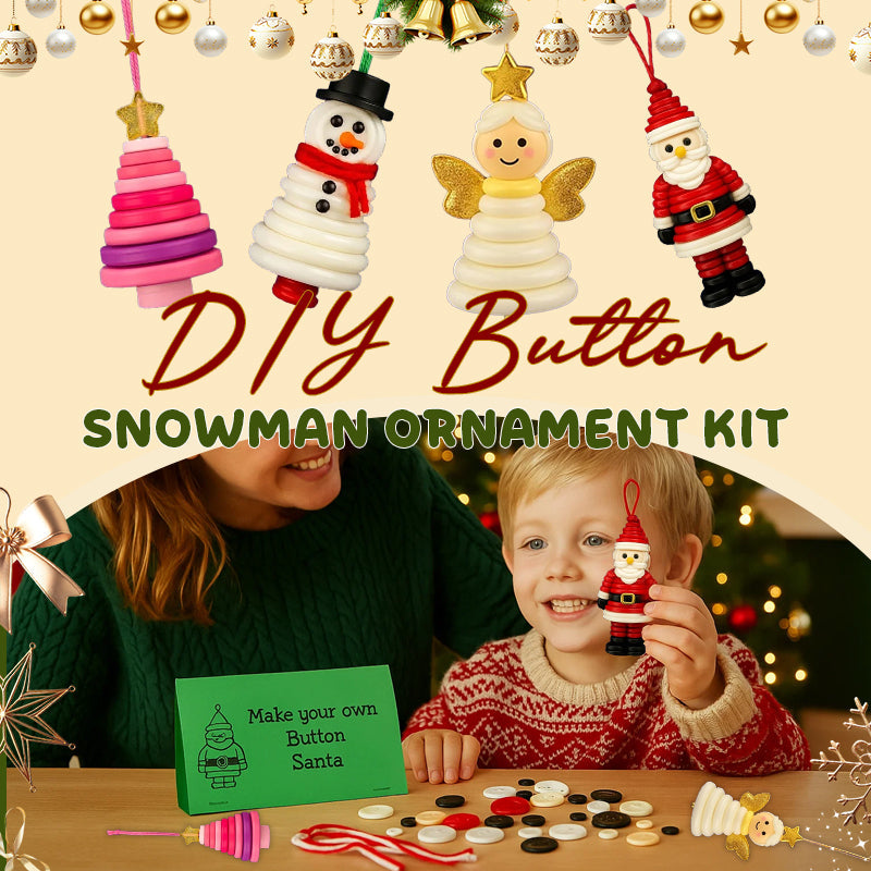 ☃️ DIY knoop sneeuwpop ornament kit