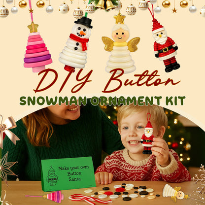 ☃️ DIY knoop sneeuwpop ornament kit