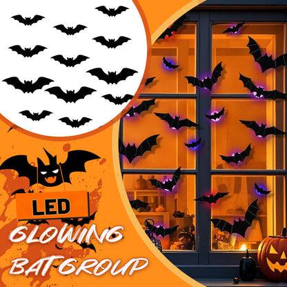 🦇LED Gloeiende Vleermuis Groep