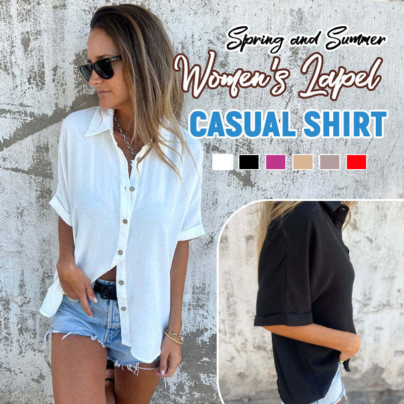 🌸Lentespecialiteiten💐 Casual monochroom los damesoverhemd