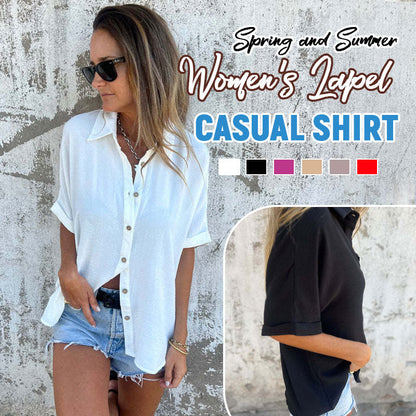 🌸Lentespecialiteiten💐 Casual monochroom los damesoverhemd