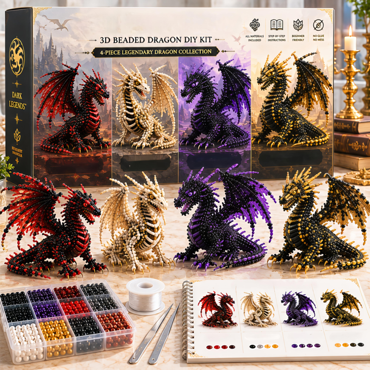 3D-kralen: dieren & fantasie – doe-het-zelfcollectie