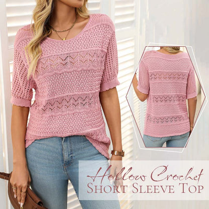 🌸Hol gehaakt shirt met korte mouwen