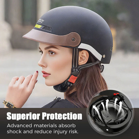 🛡️Ademende, lichtgewicht, botsbestendige motorhelm