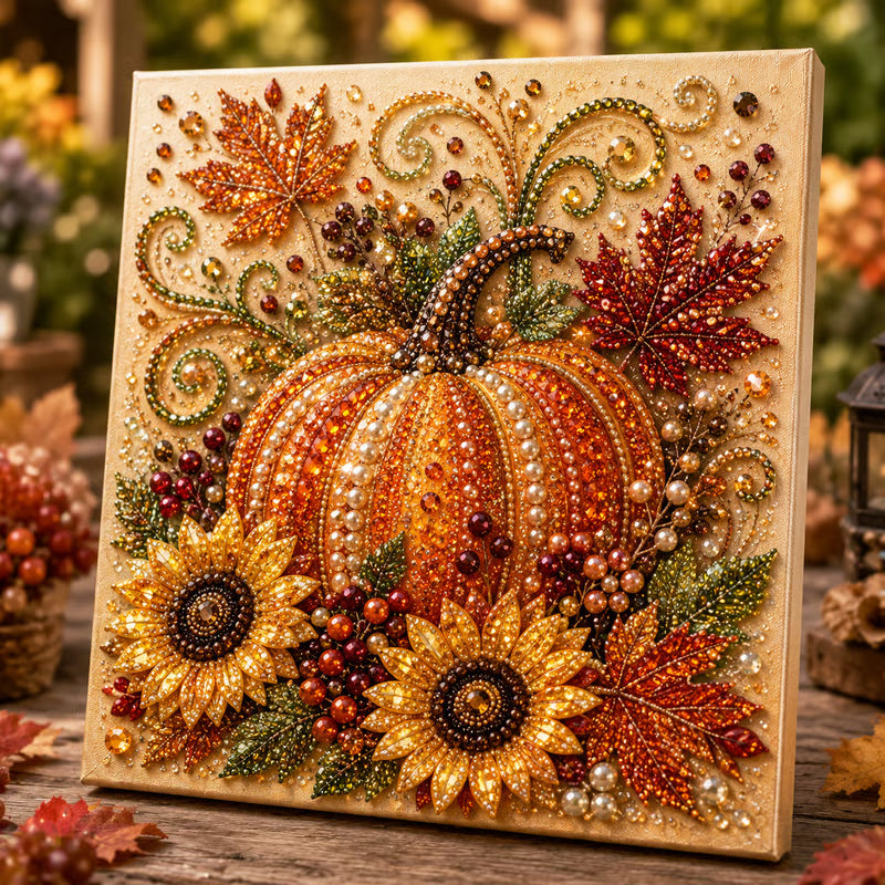 🍂💎 Herfstparelschilderpakket – Ontspannend doe-het-zelfproject om sprankelende herfstkunstwerken te maken 🖌️