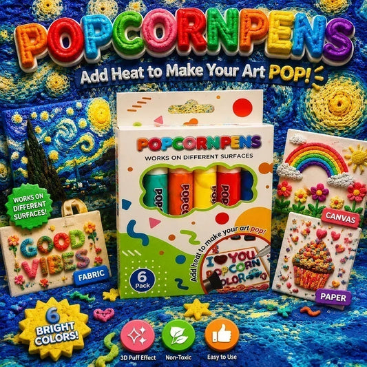 🎁🔮Magic Pen – Teken 3D met één streek!🎄 DIY Bubble Popcorn-tekenpennen & 2 kopen, 1 gratis 🔥