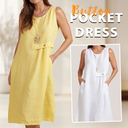 🌟Korting op nieuw product 49% KORTING🎁Jurk Met Knoopzakken