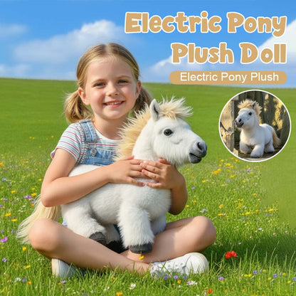 🐴 Elektrisch Pony Pluche Pop - Zacht En Schattig Komend ✨