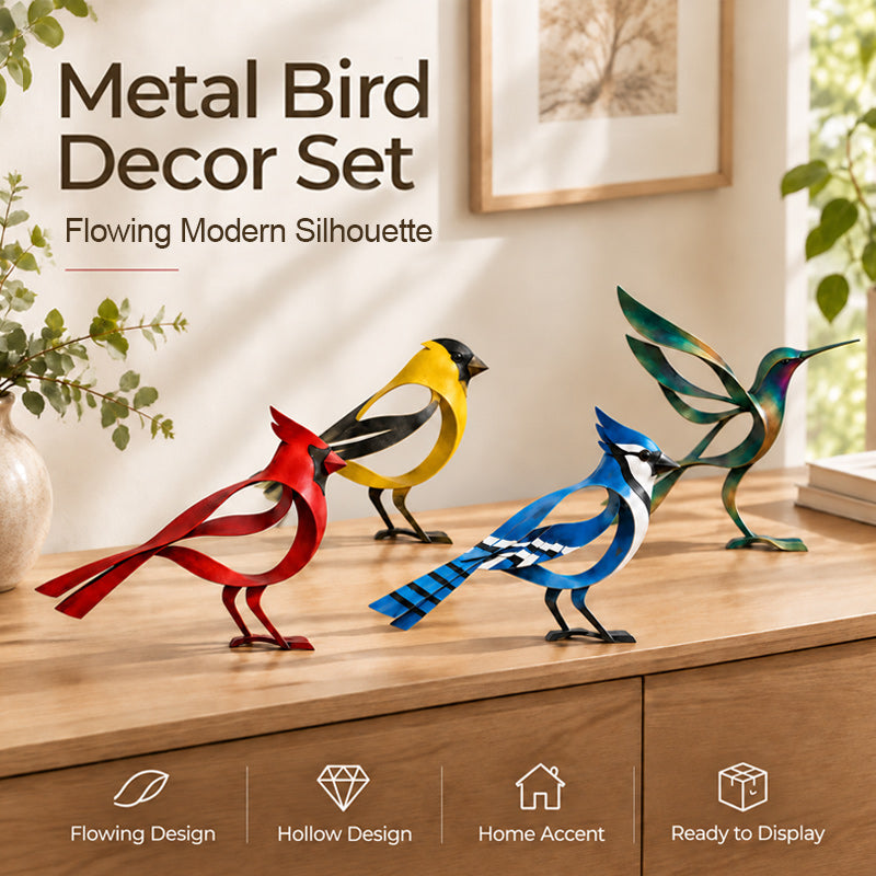🕊️Metalen vogelsculptuur voor interieurdecoratie