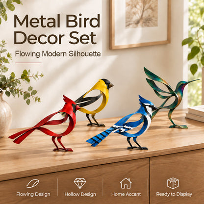 🕊️Metalen vogelsculptuur voor interieurdecoratie