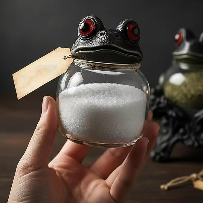 Handgemaakte Witchy Frog Apothecary kruidenpotjes 🐸🧙