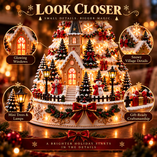 🎄MerryRealm™ Kerstdorp-verlichtingsboom