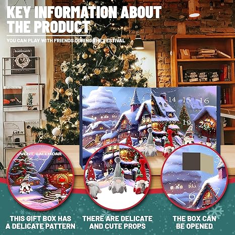 🎅Kerstkabouter aftelkalender 2025(2 kopen, gratis verzending)