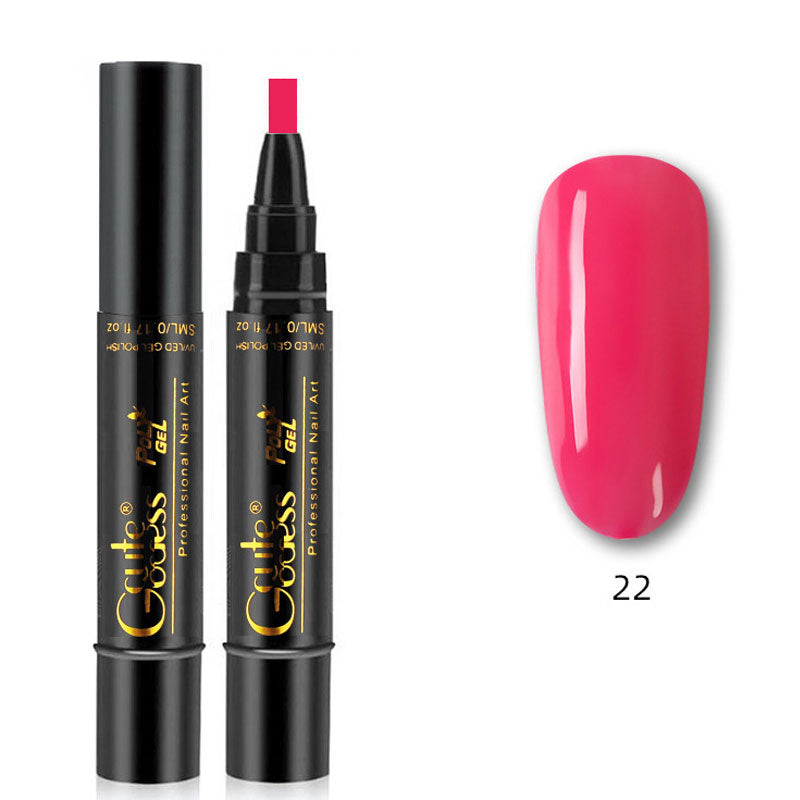 Eén-stapslijm drie-in-één nagellak gelpen