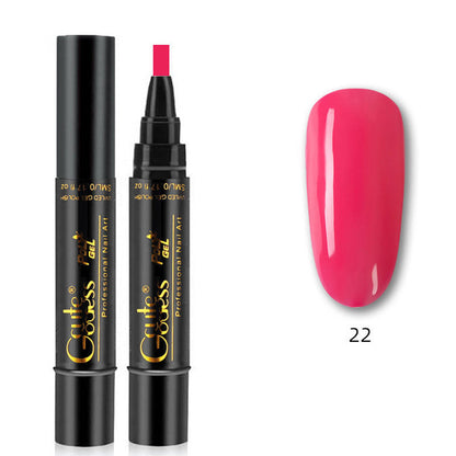 Eén-stapslijm drie-in-één nagellak gelpen