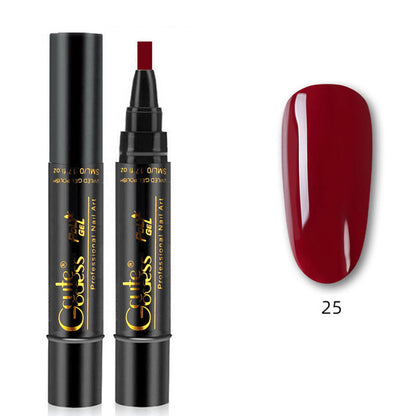 Eén-stapslijm drie-in-één nagellak gelpen